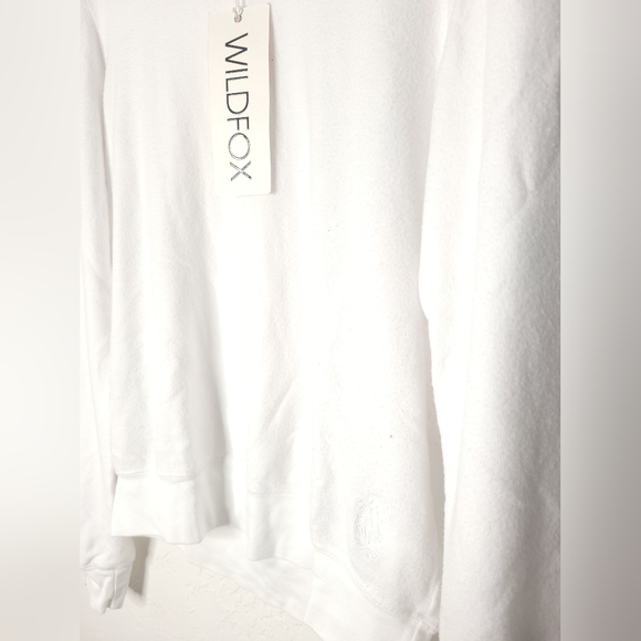 Wildflowers Tops Nwt Wildfox Baggy Beach Jumper Longsleeve White